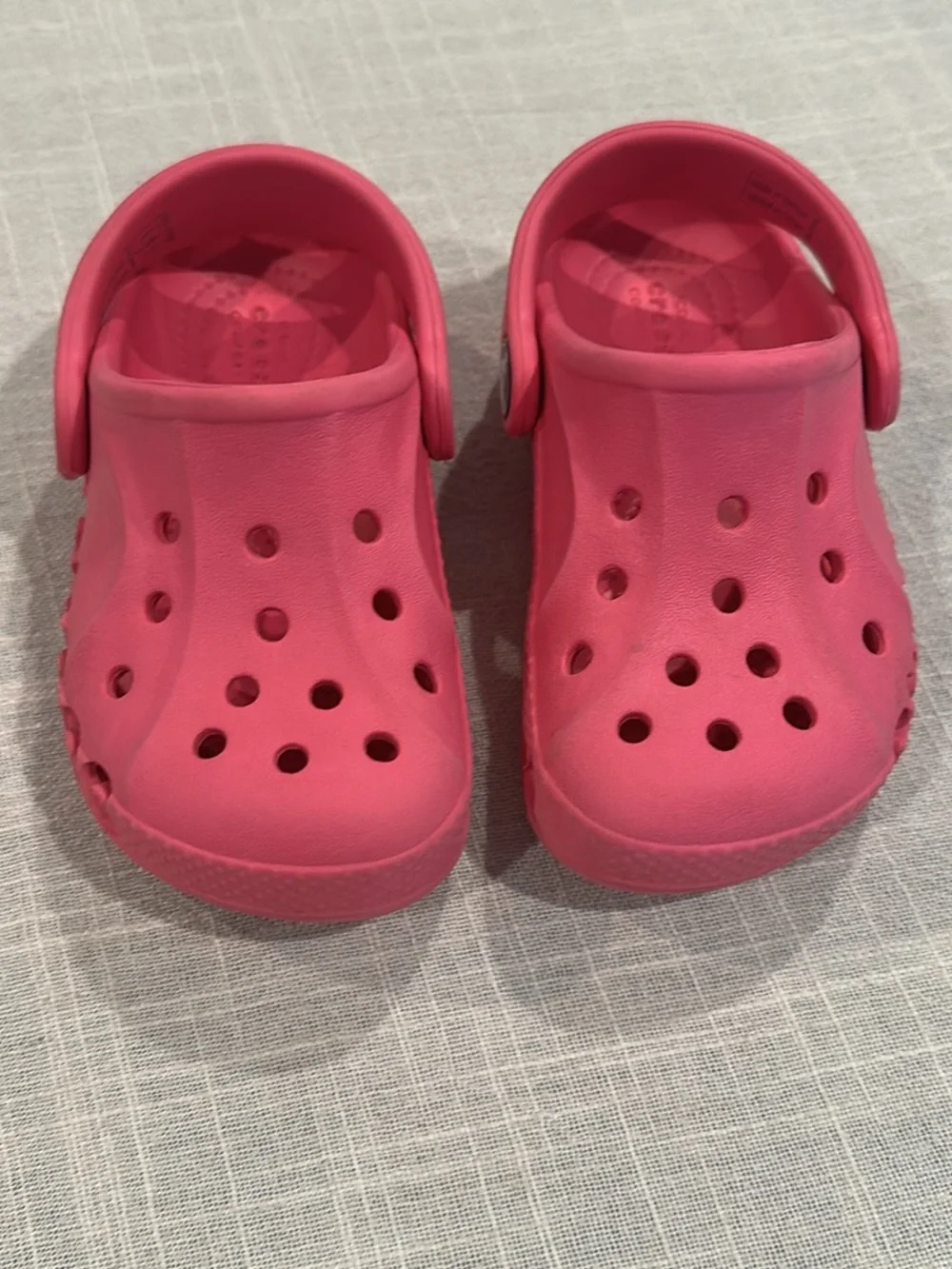CROCS Kids Hot Pink Clog with Heel Strap